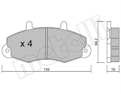 METELLI 22-0194-0 Číslo výrobce: 21470. EAN: 8032747617014.