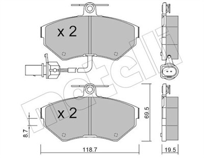 METELLI 22-0215-2 Číslo výrobce: 21945. EAN: 8032747617618.