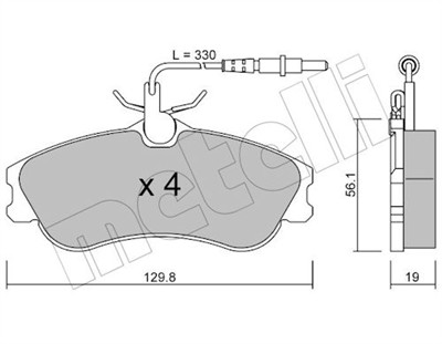 METELLI 22-0217-0 Číslo výrobce: 23124. EAN: 8032747617649.