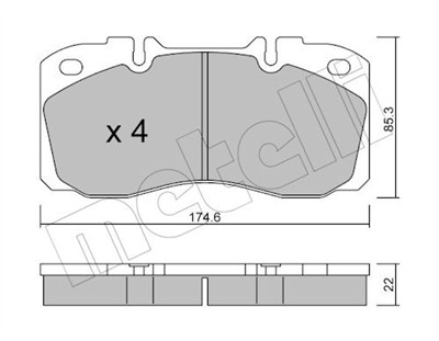 METELLI 22-0268-0 Číslo výrobce: 29122. EAN: 8032747618585.