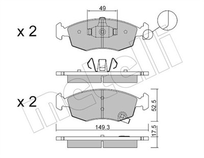 METELLI 22-0274-5 Číslo výrobce: 25323. EAN: 8032747106693.