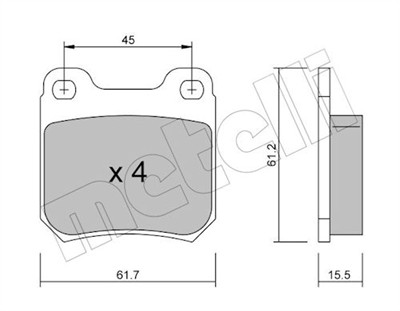 METELLI 22-0275-0 Číslo výrobce: 21050. EAN: 8032747618806.