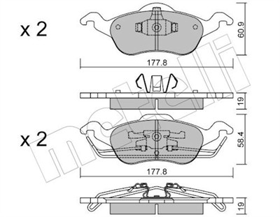 METELLI 22-0291-0 Číslo výrobce: 23154. EAN: 8032747619179.