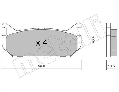 METELLI 22-0303-0 Číslo výrobce: 21766. EAN: 8032747619391.