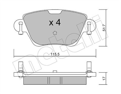 METELLI 22-0319-0 Číslo výrobce: 23557. EAN: 8032747619650.
