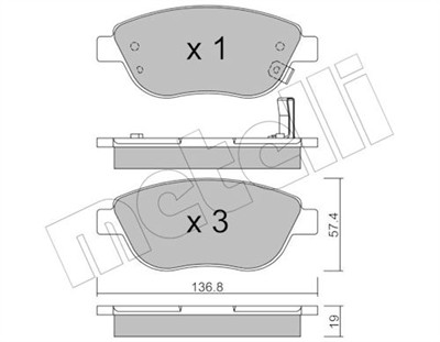 METELLI 22-0322-2 Číslo výrobce: 23708. EAN: 8032747619780.