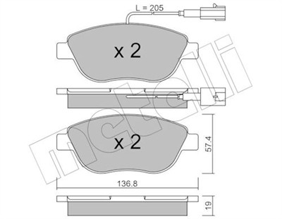 METELLI 22-0322-3 Číslo výrobce: 23708. EAN: 8032747055380.