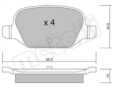 METELLI 22-0324-0 Číslo výrobce: 23601. EAN: 8032747619810.