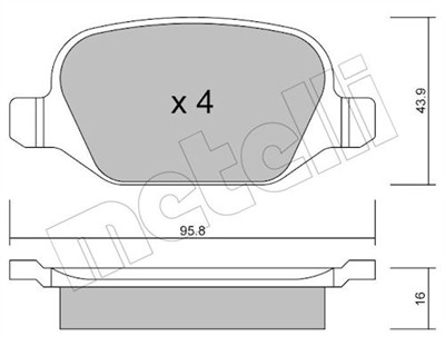 METELLI 22-0324-1 Číslo výrobce: 23517. EAN: 8032747619827.