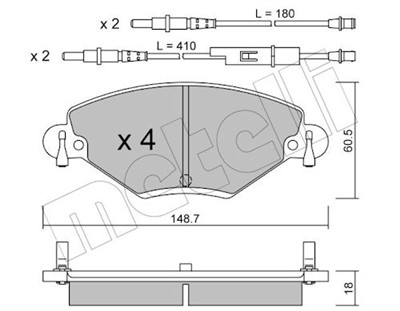 METELLI 22-0331-0 Číslo výrobce: 23277. EAN: 8032747619896.