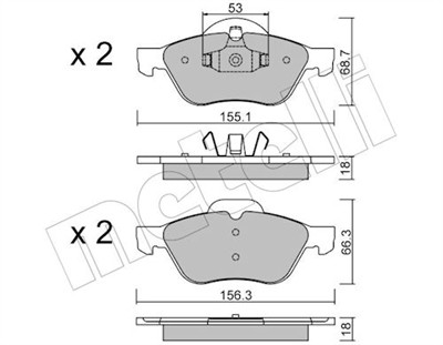 METELLI 22-0335-0 Číslo výrobce: 23215. EAN: 8032747619940.