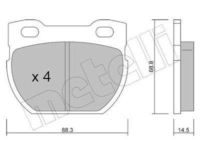 METELLI 22-0354-0 Číslo výrobce: 23471. EAN: 8032747620335.
