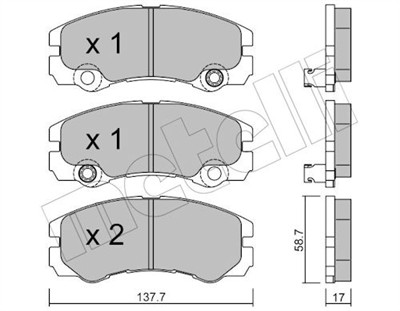 METELLI 22-0357-1 Číslo výrobce: 21845. EAN: 8032747620410.