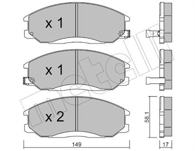 METELLI 22-0364-0 Číslo výrobce: 23569. EAN: 8032747620519.