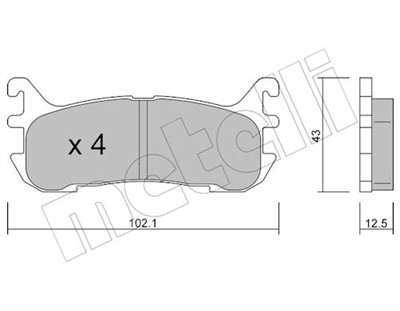 METELLI 22-0393-0 Číslo výrobce: 23387. EAN: 8032747620861.