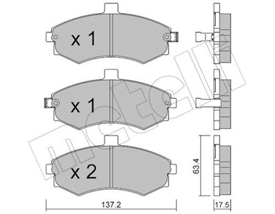 METELLI 22-0504-0 Číslo výrobce: 24031. EAN: 8032747622285.