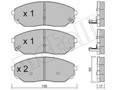 METELLI 22-0515-0 Číslo výrobce: 24092. EAN: 8032747622391.