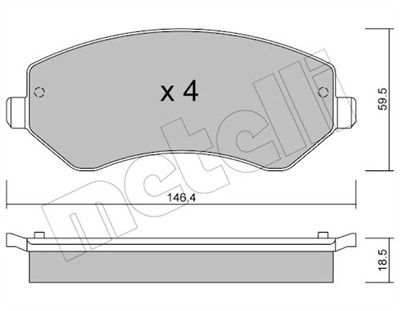 METELLI 22-0524-0 Číslo výrobce: 23638. EAN: 8032747622483.
