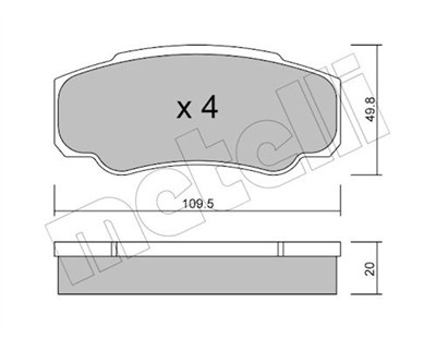 METELLI 22-0532-0 Číslo výrobce: 23921. EAN: 8032747622599.