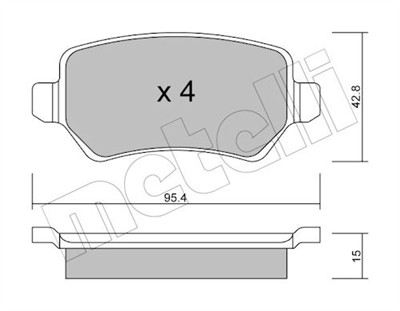 METELLI 22-0542-1 Číslo výrobce: 23417. EAN: 8032747622759.