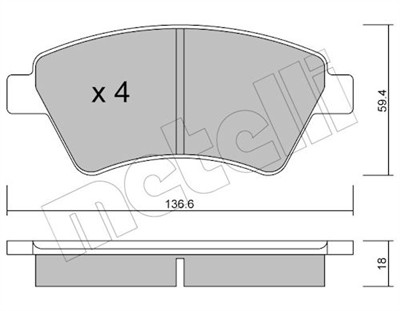 METELLI 22-0544-0 Číslo výrobce: 23930. EAN: 8032747622773.