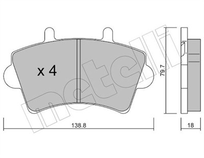 METELLI 22-0545-0 Číslo výrobce: 23613. EAN: 8032747622780.