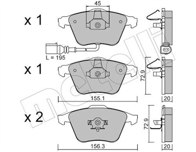 METELLI 22-0549-2 Číslo výrobce: 23801. EAN: 8032747622865.