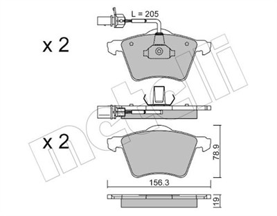 METELLI 22-0550-1 Číslo výrobce: 23034. EAN: 8032747622902.