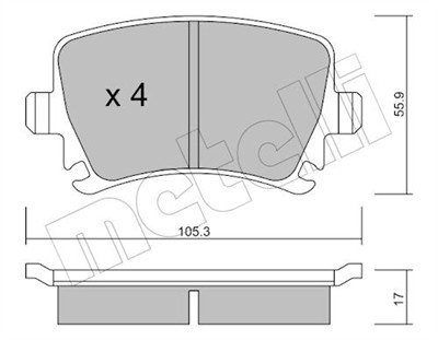 METELLI 22-0553-0 Číslo výrobce: 23914. EAN: 8032747622957.