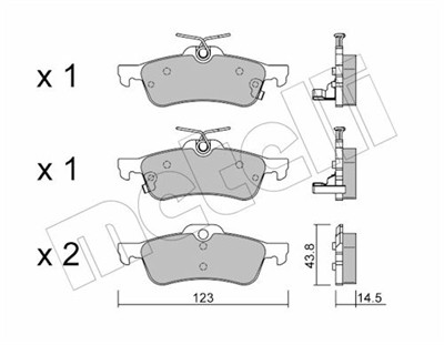METELLI 22-0556-1 Číslo výrobce: 24574. EAN: 8032747623039.