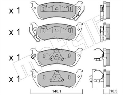 METELLI 22-0570-0 Číslo výrobce: 23189. EAN: 8032747623480.