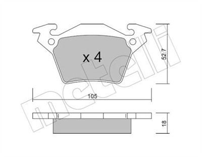 METELLI 22-0574-0 Číslo výrobce: 23020. EAN: 8032747623572.