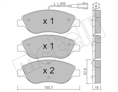 METELLI 22-0577-0 Číslo výrobce: 23711. EAN: 8032747623633.