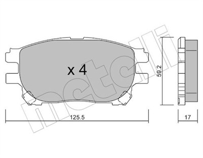METELLI 22-0615-0 Číslo výrobce: 23759. EAN: 8032747624111.