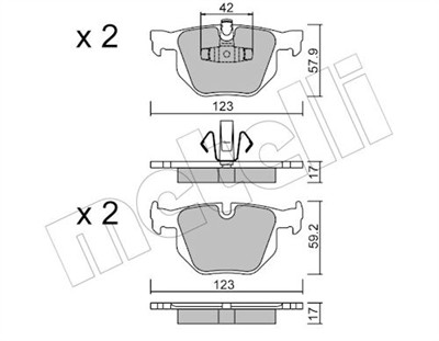 METELLI 22-0643-0 Číslo výrobce: 23550. EAN: 8032747624432.