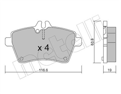 METELLI 22-0646-0 Číslo výrobce: 24077. EAN: 8032747624524.