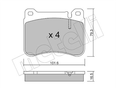 METELLI 22-0668-0 Číslo výrobce: 23945. EAN: 8032747624944.