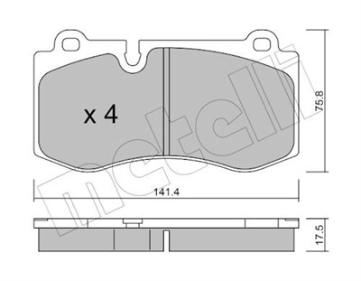 METELLI 22-0669-0 Číslo výrobce: 23960. EAN: 8032747624968.