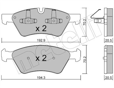 METELLI 22-0670-0 Číslo výrobce: 23922. EAN: 8032747624982.