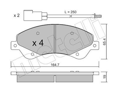 METELLI 22-0679-0 Číslo výrobce: 24485. EAN: 8032747625200.