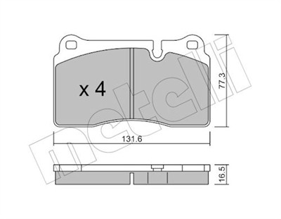 METELLI 22-0695-0 Číslo výrobce: 20217. EAN: 8032747625392.
