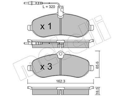METELLI 22-0707-0 Číslo výrobce: 24595. EAN: 8032747625538.