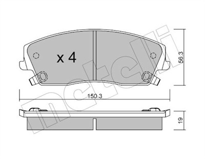 METELLI 22-0716-0 Číslo výrobce: 24166. EAN: 8032747625637.
