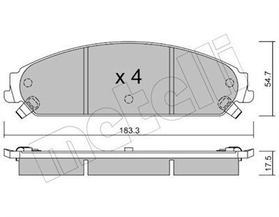 METELLI 22-0717-0 Číslo výrobce: 24164. EAN: 8032747625644.