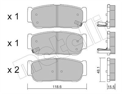 METELLI 22-0727-0 Číslo výrobce: 23931. EAN: 8032747625743.