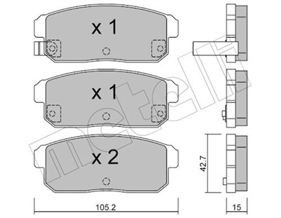 METELLI 22-0733-0 Číslo výrobce: 24039. EAN: 8032747625804.