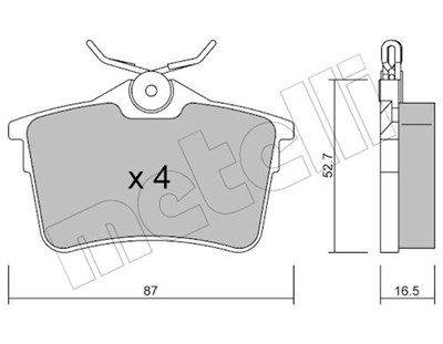 METELLI 22-0816-0 Číslo výrobce: 24765. EAN: 8032747028650.