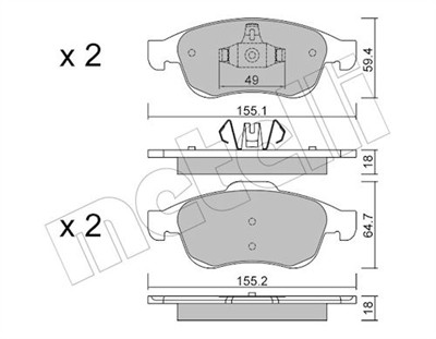 METELLI 22-0817-0 Číslo výrobce: 24538. EAN: 8032747028674.
