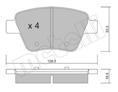 METELLI 22-0889-0 Číslo výrobce: 24563. EAN: 8032747057704.