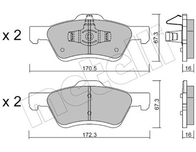 METELLI 22-0906-0 Číslo výrobce: 24438. EAN: 8032747079751.